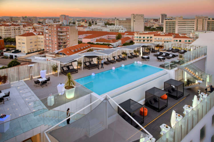 Terrasse de votre hôtel à Lisbonne